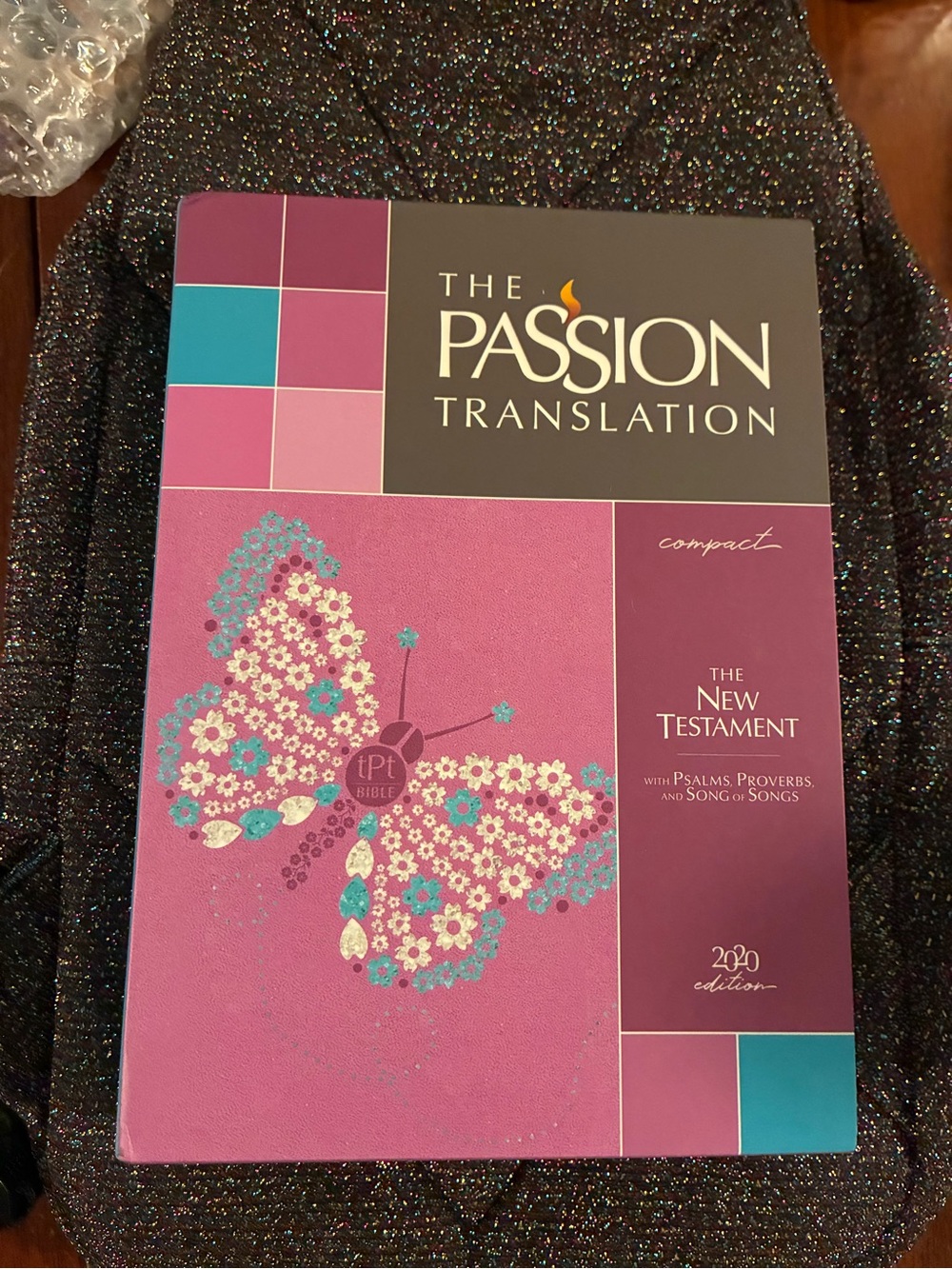 Compact New Testament - Pink Butterfly Cover - The Passion Translation